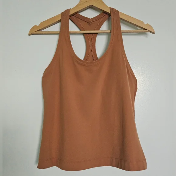 Lululemon Cool Racerback II *Shorter Length Desert Sun Sz 4/6? Tank - Picture 3 of 9
